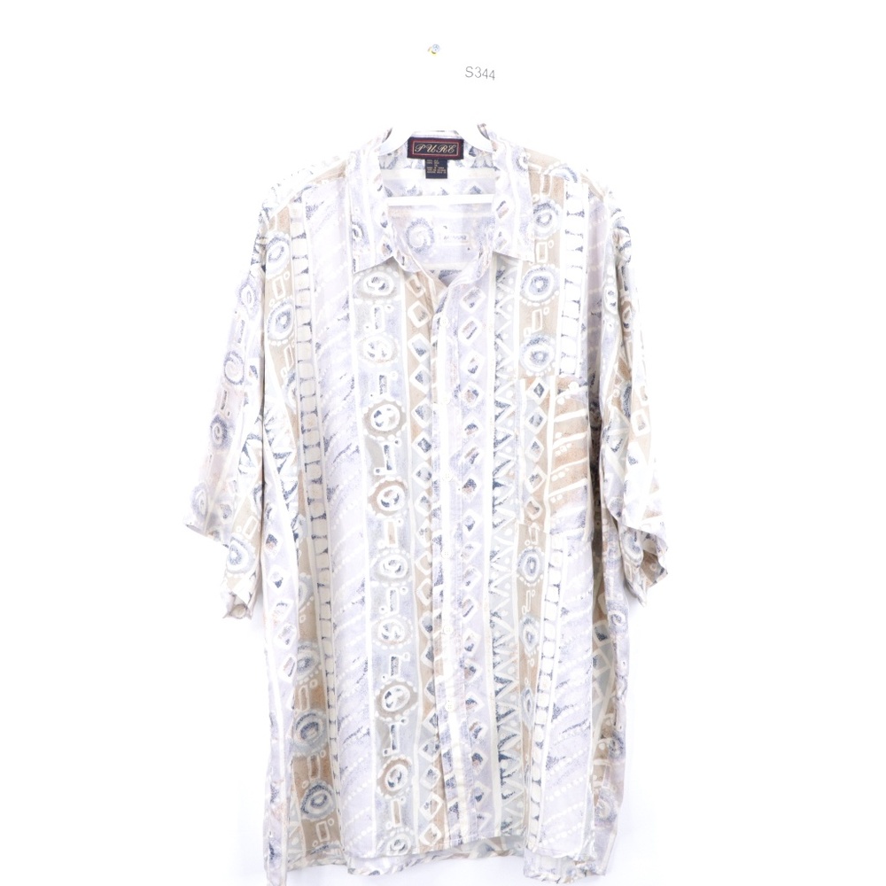 90s Streetwear Mens XL Fresh Prince Silk Shirt